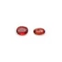 Saphir de couleur orange, à sertir, de forme ovale 3.9 - 4 * 4.9 - 5mm x 1pc
