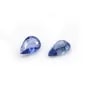 Saphir de couleur bleu, à sertir, taillé en poire, 4 * 6mm x 1pc