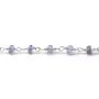Silver Chain with Iolite of  3-4mm x 20cm 