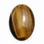 Pendentif en oeil de tigre, de forme ovale, 24 * 34mm x 1pc