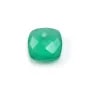 Pendentif agate verte facette 10mm x 1pc