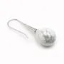 Pendentif d'howlite, semi-percé, en forme de goutte, 15x20mm x 1pc