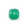 Intercalaire en agate verte avec 2 trous 10mm x 1pc