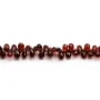 Grenat briolette  5x8mm-6x9mm x 20cm