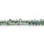 Saphir multicolor goutte facette 3x4mm x 41cm