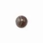 Cabochon of crystal rock, in round shape, 2mm x 4 pcs