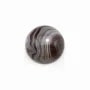 Cabochon agate du boswana, de forme ronde, 14mm x 2pcs
