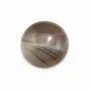 Cabochon of crystal rock, in round shape, 2mm x 4 pcs