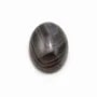 Cabochon agate du boswana, de forme ovale, 12x16mm x 2pcs