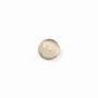 Cabochon d'agate grise, de forme ronde, 6mm x 10 pcs