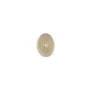 Cabochon d'agate grise, de forme ovale, 6x8mm x 4pcs
