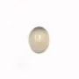 Cabochon of grey agate, in oval shape, measuring 8 * 10mm x 4pcs