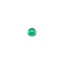 Cabochon of agate, in round shape, in green color, 3mm x 4pcs