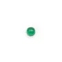 Cabochon agate vert ronde 4mm x 4pcs