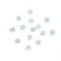 Cabochon aigue marine rond 4mm  x 2pc