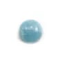 Cabochon aquamarine  round 8mm x 1pc
