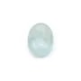Cabochon aigue marine oval 8x12mm  x 1pc