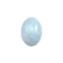 Cabochon d'aigue marine, de forme ovale, mesurant 13x18mm x 1pc