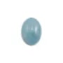 Cabochon d'aigue marine, de forme ovale, mesurant 13x18mm x 1pc