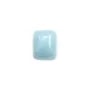 Cabochon aigue marine,en forme de rectangle 8x10mm x 1pc