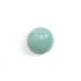 Cabochon bleu d'amazonite, de forme ronde, 12mm x 2pcs
