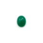 Cabochon d'aventurine verte, qualité A+, de forme ovale, 8x10mm x 1pc