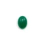 Cabochon d'aventurine verte, qualité A+, de forme ovale, 8x11mm x 1pc
