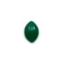 Cabochon d'aventurine verte, qualité A+, de forme ovale pointue, 8x12mm x 1pc