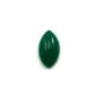 Cabochon d'aventurine verte, qualité A+, de forme ovale pointue, 8x14mm x 1pc