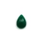 Cabochon d'aventurine verte, qualité A+, de forme ovale pointue, 9x12mm x 1pc