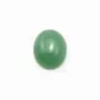 Cabochon Avanturine vert Ovale 10x12mm x 1pc