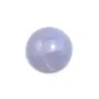 Blue chalcedony cabochon, in round shape, 14mm x 1pc