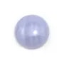 Cabochon de calcédoine bleu, de forme ronde, 16mm x 1pc