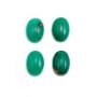 Cabochon de chrysoprase,de forme ronde,7mm x 2pcs