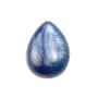 Cabochon cyanite goutte plate 15x20mm x 1pc