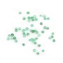 Cabochon d'émeraude de couleur verte, de forme ronde x1pc