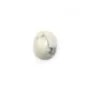 Cabochon howlite oval 10x12mm x 2pcs
