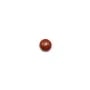 Cabochon de jaspe rouge, de forme ronde, 4mm x 4pcs