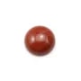Cabochon de jaspe rouge, de forme ronde, 12mm x 2pcs