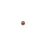 Cabochon of crystal rock, in round shape, 2mm x 4 pcs