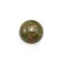 Cabochon d'unakite, de forme ronde, 12mm x 4pcs