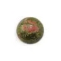 Cabochon of crystal rock, in round shape, 2mm x 4 pcs