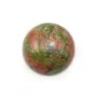 Cabochon d'unakite, de forme ronde, 16mm x 2pcs