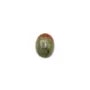 Cabochon d'unakite, de forme oval, 6x8mm x 4pcs