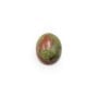 Cabochon d'unakite, de forme oval, 8x10mm x 4pcs