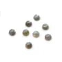 Cabochon de labradorite, de forme ronde 7mm x 2pcs