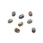 Cabochon de labradorite, de forme ovales 5x7mm x 1pc