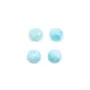 Cabochon de larimar, de forme ronde, 2mm x 4pcs