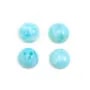 Cabochon de larimar, de forme ronde, 2mm x 4pcs