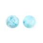 Cabochon de larimar, de forme ronde, 2mm x 4pcs